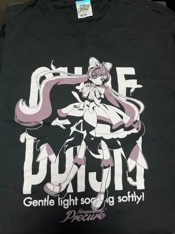 큐어 프리즘 T셔츠 블랙 M사이즈 [ 히로걸 스카이! 프리큐어 ]
