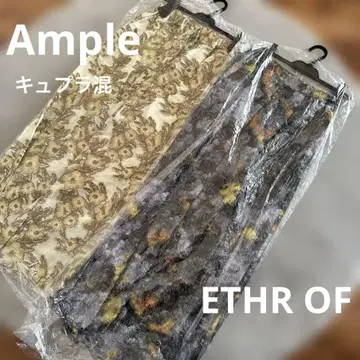 새상품! 패턴 팬츠 2종 Ample 큐프라 혼방 팬츠 ETHR OF 팬츠