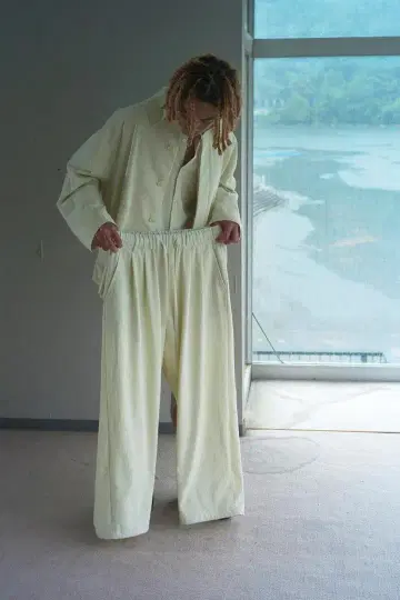 Blanc YM Oxford 브라우징 팬츠