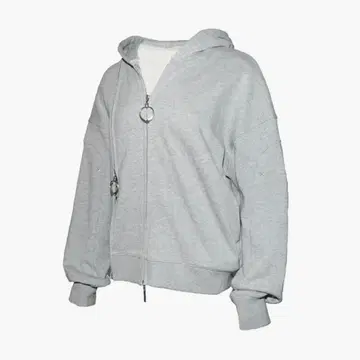 GRAY THEREDTHREAD S W ZIP HOODIE LONG