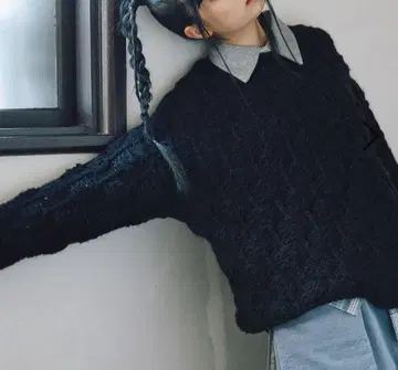 MODE NORM CORE 로빙 포코포코 풀오버 블랙