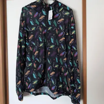 짐 마스터 아우터 gym master 해피 페인트 메쉬 후드티