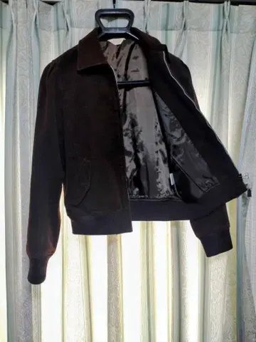 다크 브라운 스웨이드 후드티