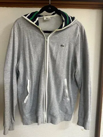 LACOSTE 그레이 후드티