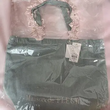 Maison de FLEUR 프릴 핸들 토트백