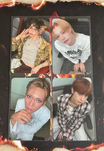 XLOV NATURALLY MUSIC 트레이딩 카드 4장 세트