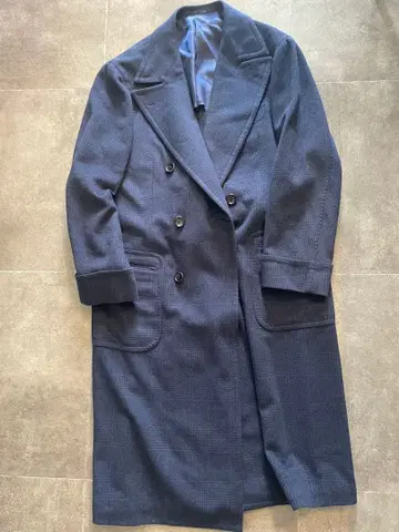 Brilla per il gusto 캐시미어 100% 롱 코트 네이비