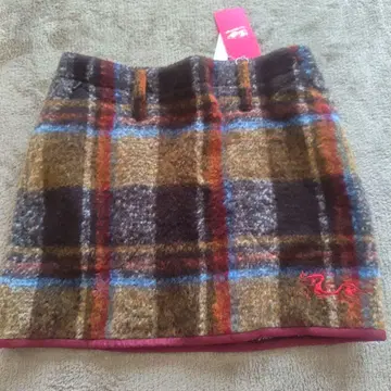[ 미사용 ] 댄스 위드 드래곤 체크 무늬 울 혼방 스커트