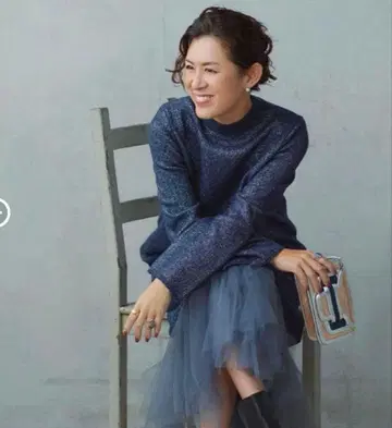 CADUNE 오쿠사 나오코 콜라보 니트 원피스 샤샤 스커트 세트