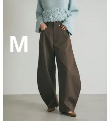 &.NOSTALGIA ARVELLIA 코쿤 팬츠 브라운 M