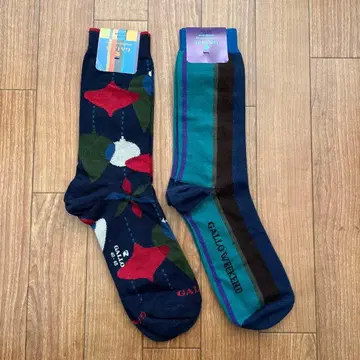 [미사용] Gallo 컬러풀 양말 2켤레 세트