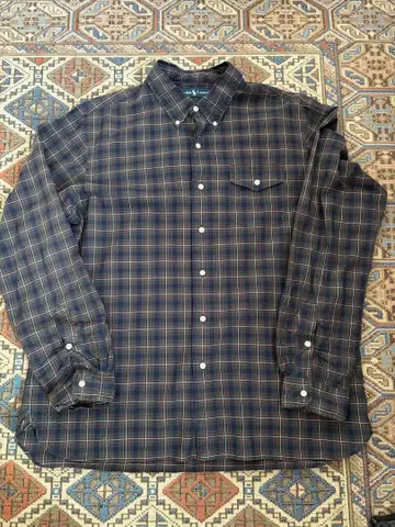 랄프 체크 셔츠 바닥