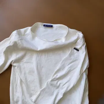 SAINT JAMES 화이트 긴팔 티셔츠