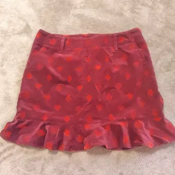 댄스 위드 드래곤 여성용 골프 스커트 빨간색 프릴