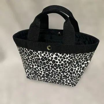 레오파드 무늬 미니 토트백