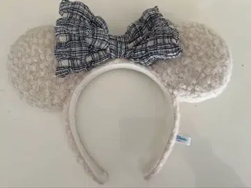 미니 머리띠 체크 무늬 리본 신상