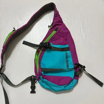 파타고니아 슬링백 보라색 파랑 초록