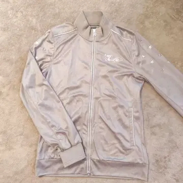 댄스 위드 드래곤 베이지 새틴풍 자켓 별 자수