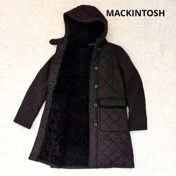 매킨토시 영국제 충전솜 겨울 코트 보아 안감 후드 부착
