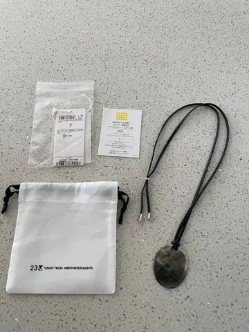 23구 타원형 쉘 펜던트 목걸이