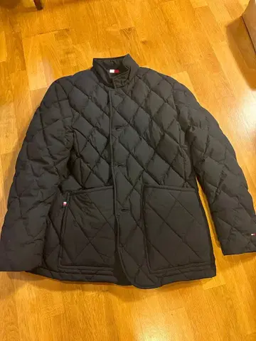 TOMMY HILFIGER 블랙 퀼팅 자켓 L 사이즈