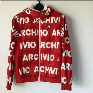 archivio 여성용 다운 로고 자켓 솜 S