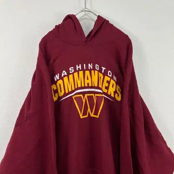 00s Y2K NFL 칼리지 후드티 버건디