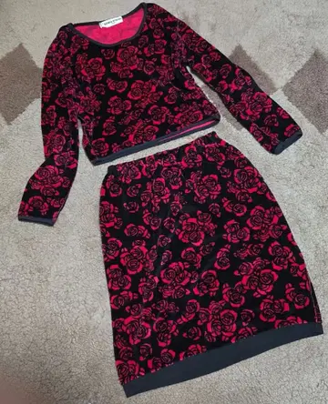 SONIA RYKIEL 장미 무늬 셋업