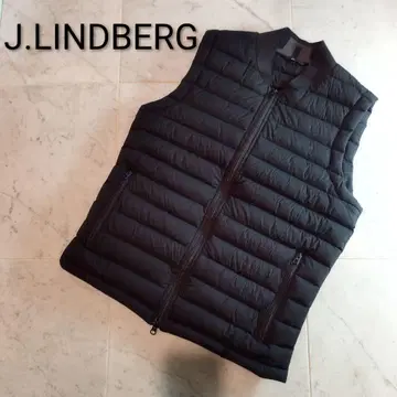 J.LINDBERG 남성용 블랙 다운 베스트 M