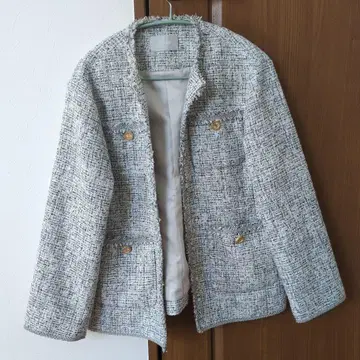 CELFORD 노카라 자켓 36 화이트 계열