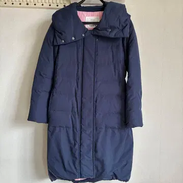 띠어리 롱 다운 코트 네이비 M 사이즈