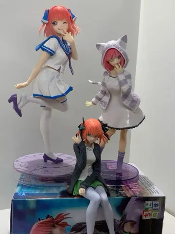 5등분의 신부 피규어 3개 세트 나카노 니노 [ 상자 없음 내용물만 ]