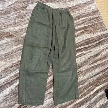 style+ 올리브 와이드 팬츠