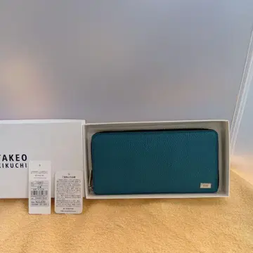 (미사용 새상품) TAKEO KIKUCHI 파랑 장지갑