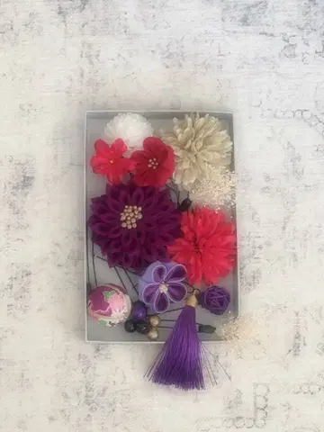 일본 의류용 꽃 장식 세트 성인식