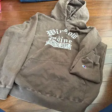 Champion 브라운 후드티