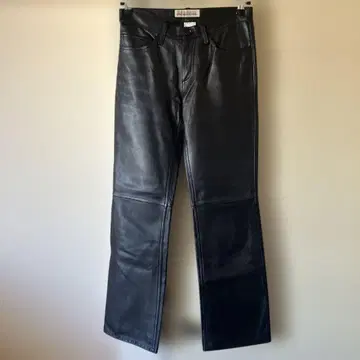 가죽 바지 소가죽 appetissant 블랙 가죽 팬츠
