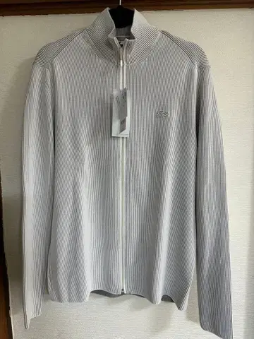 미사용 새상품 LACOSTE 리브 집업 트레이닝복