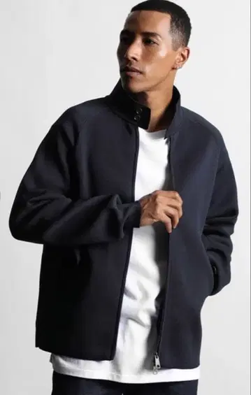 The DUFFER 밀라노립 스윙탑 스탠드 카라 블루종 XL