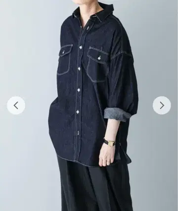 카구레 데님 워크 셔츠