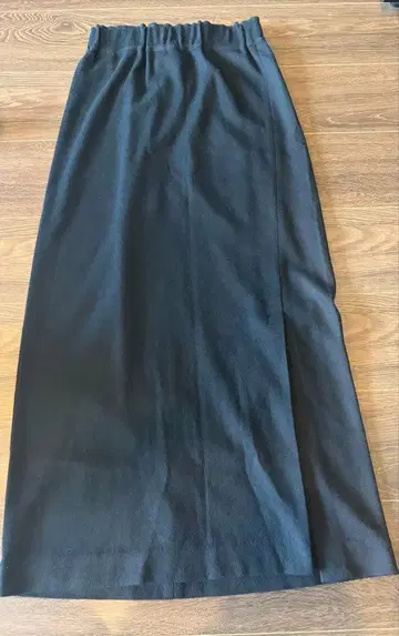 카오스 블랙 롱 스커트