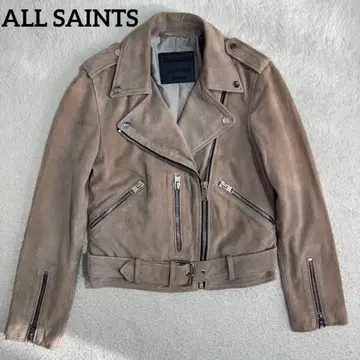 올세인츠 라이더 자켓 더블 램 가죽