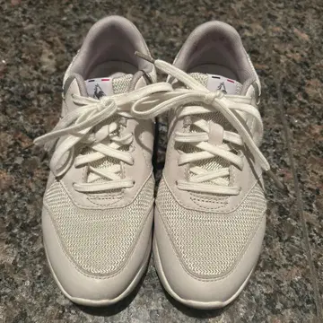 르꼬끄 스포르티브 스니커즈 신발 화이트 22.5cm 여성용