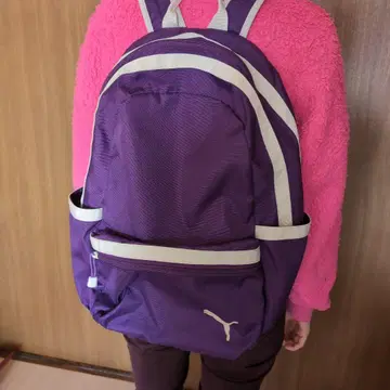 퍼플 스트라이프 디자인 백팩