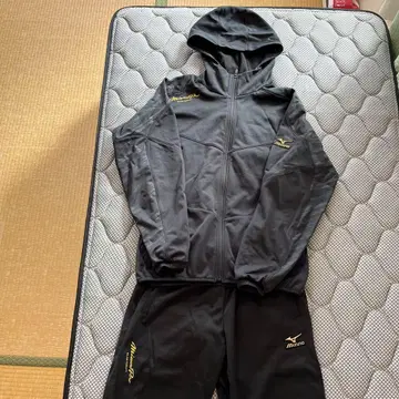 Mizuno Pro 후드 부착 자켓 블랙