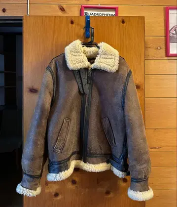 Schott B-3 무스탕 플라이트 자켓 40 가죽