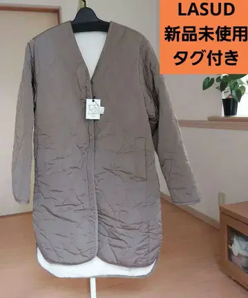 LASUD 라슈드 퀼팅 리버서블 코트 택 포함 미사용 새상품