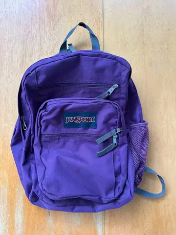 JANSPORT 보라색 럭색/백팩
