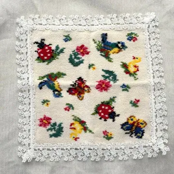 FEILER 페이러 긴자와 레이스 하이디 레이스 손수건 미사용 새상품