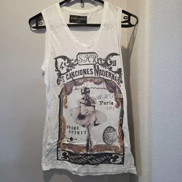 SHARE SPIRIT 화이트 탱크탑